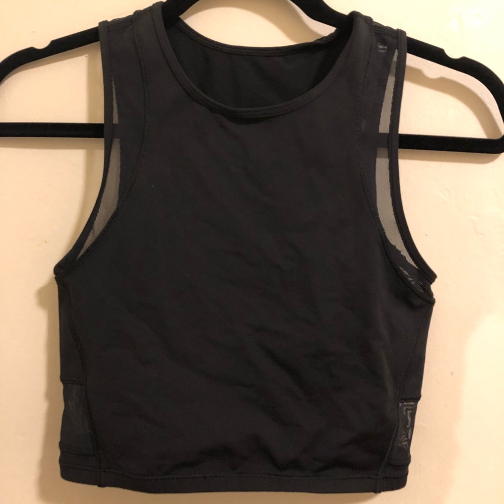 Lululemon Crop Tank with Mesh Detailing